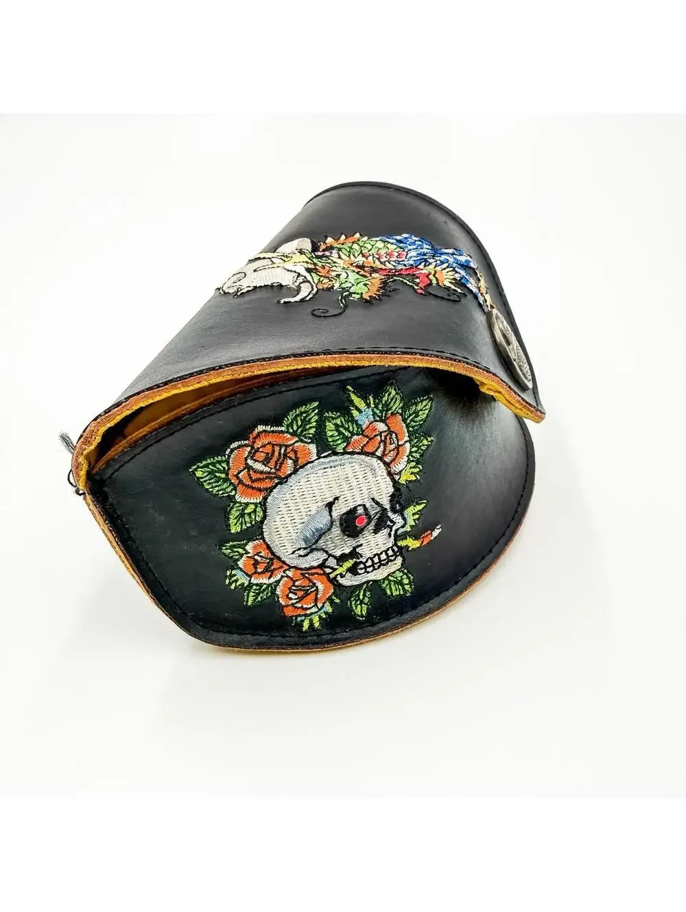 Vintage Ed Hardy Sunglasses Skull‎ Rose Butterfly Tattoo Vintage Y2K With Case